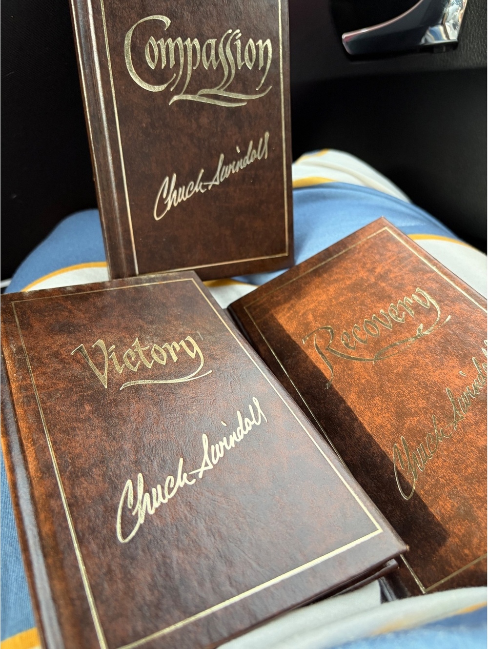 Set of 3 Books by Chuck Swindoll: Compassion, Victory, Recovery
